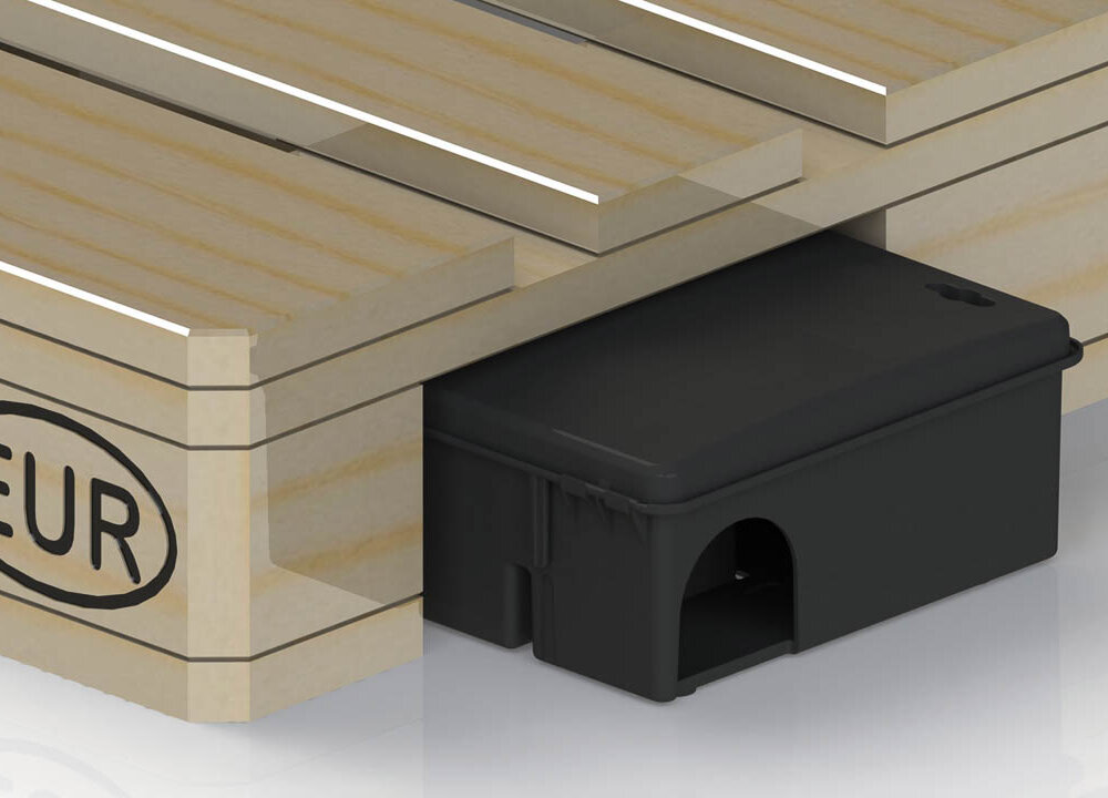 Kwizda Rattenbox schwarz EURO 14 ST